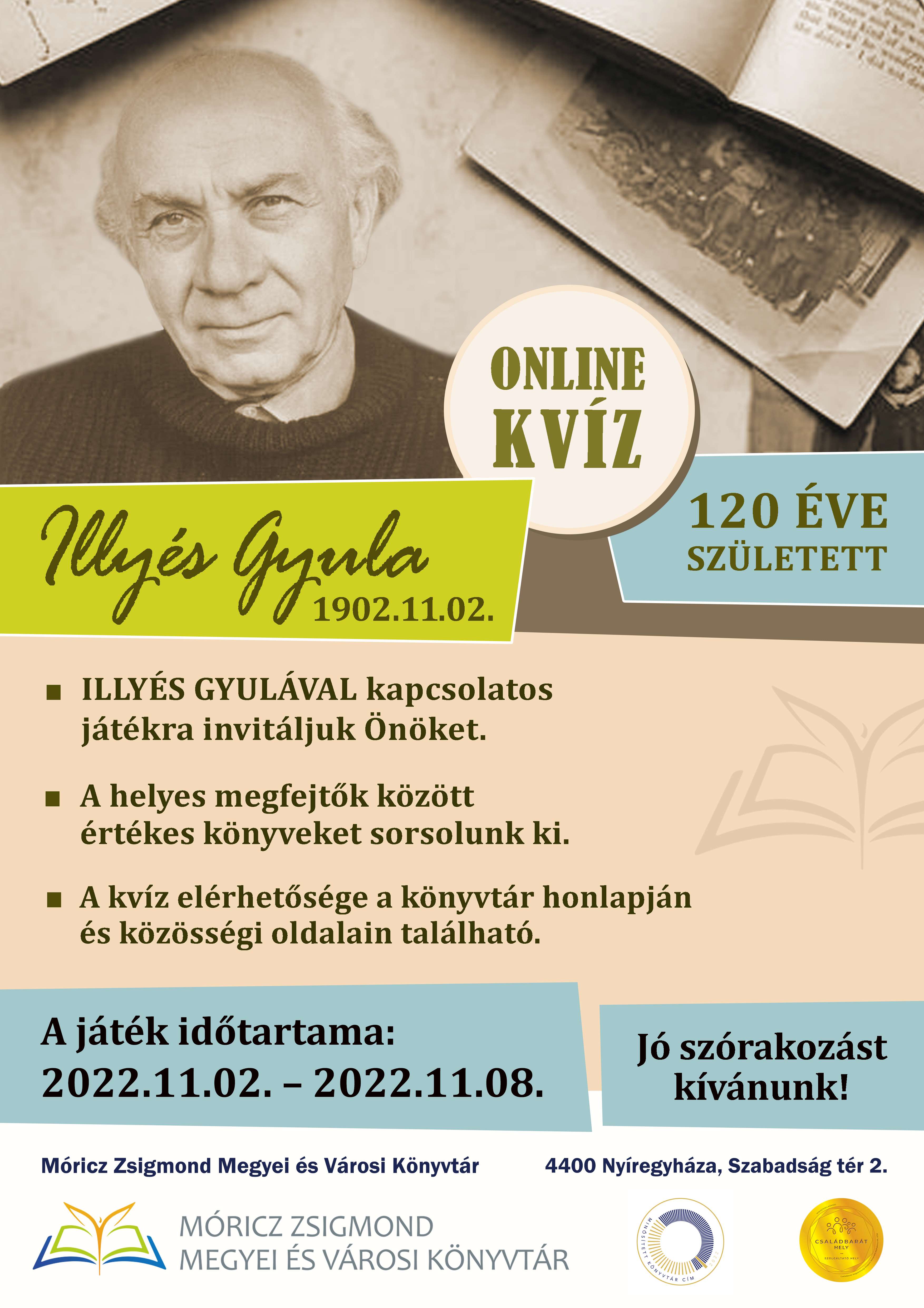 Illyés Gyula_Kvíz Plakát