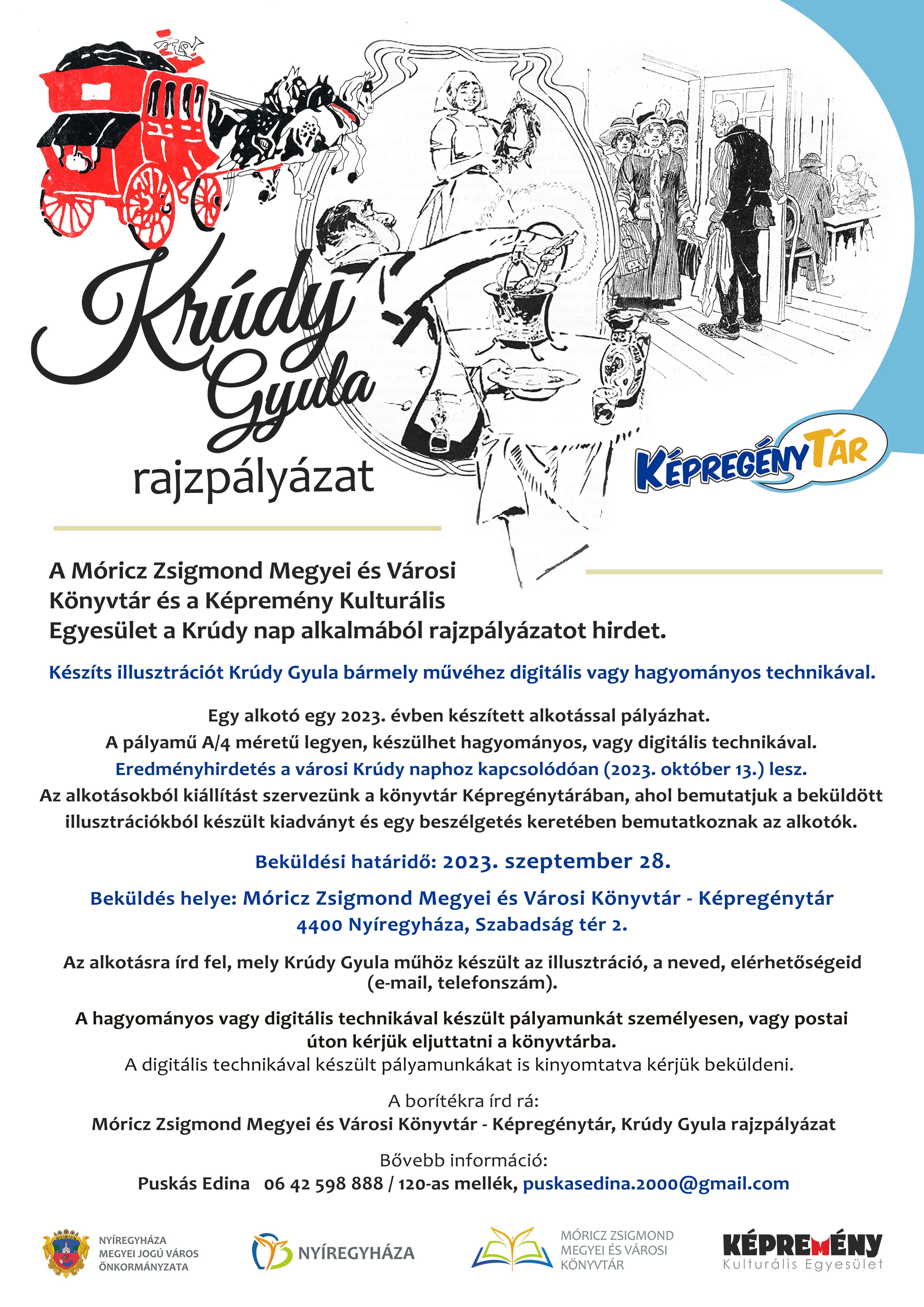 Krúdy Gyula rajzpályázat_2023_plakát