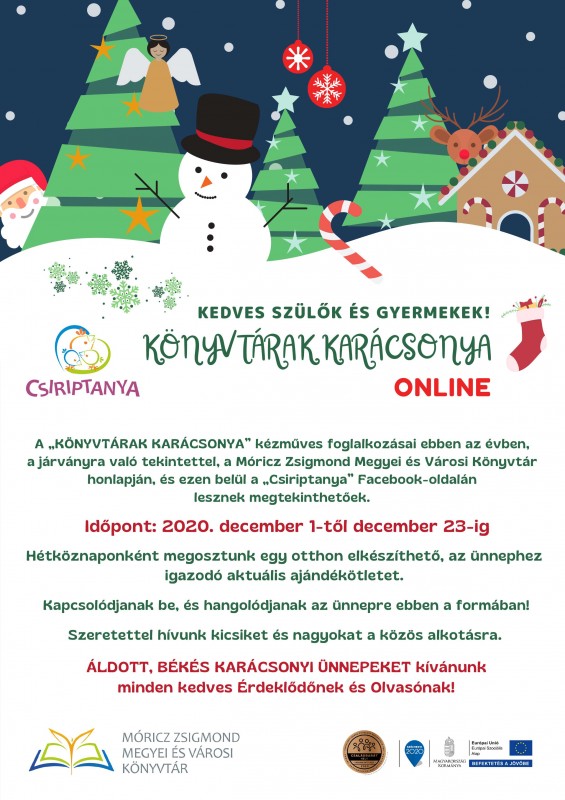 Könyvtárak karácsonya_online_Plakát