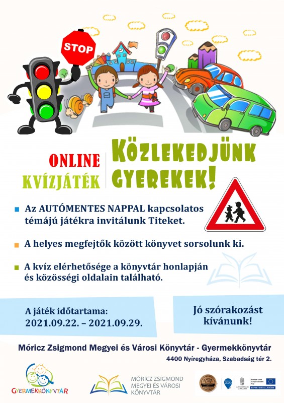 Közlekedés_Kvíz gyerekeknek Plakát