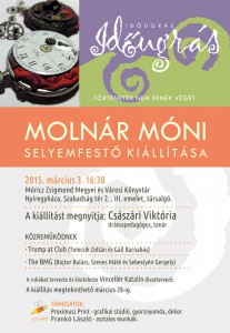 IDŐUGRÁS - MOLNÁR MÓNI selyemfestő kiállítása @ Móricz Zsigmond Megyei és Városi Könyvtár