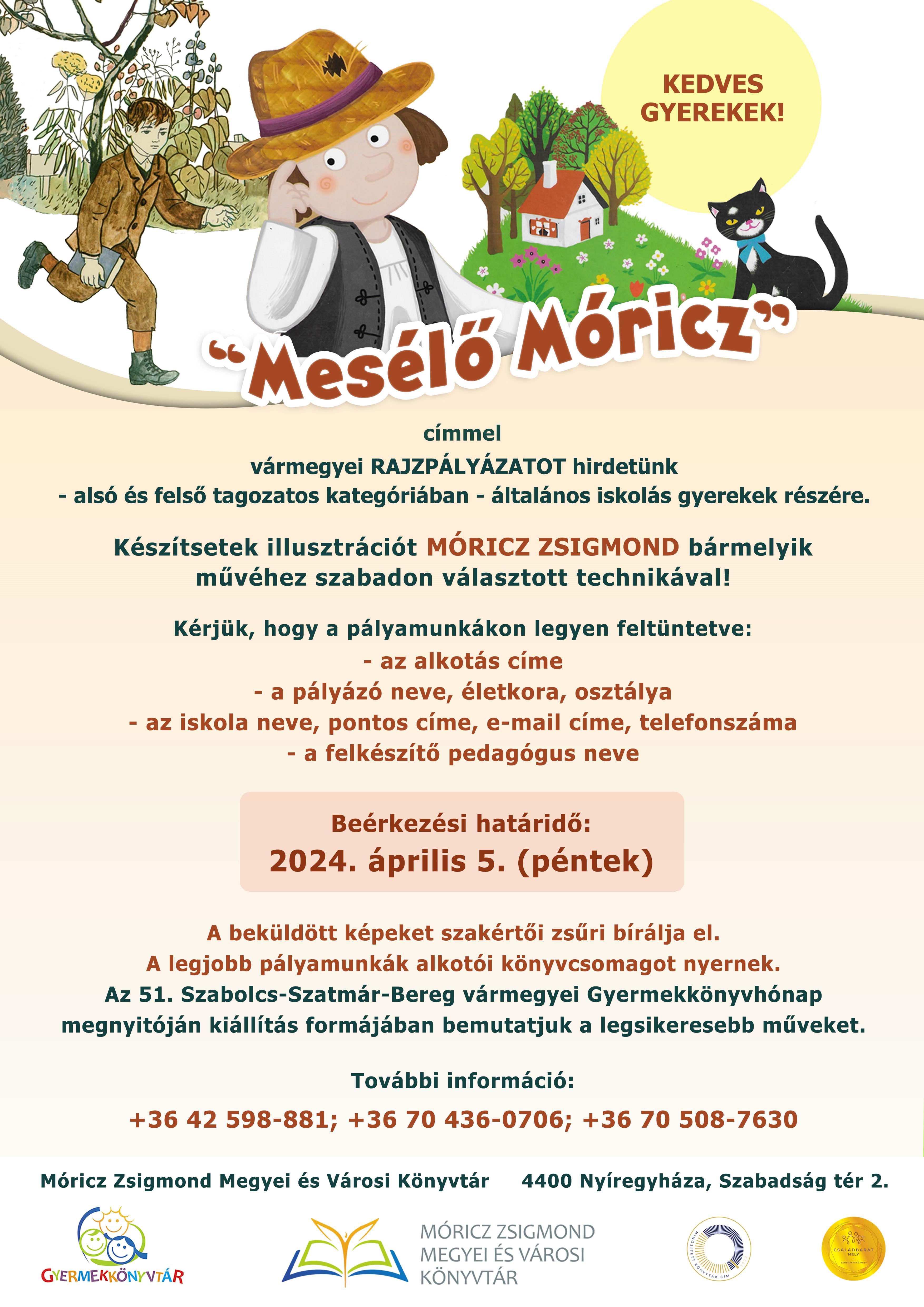Móricz Zsigmond_rajzpályázat_plakát