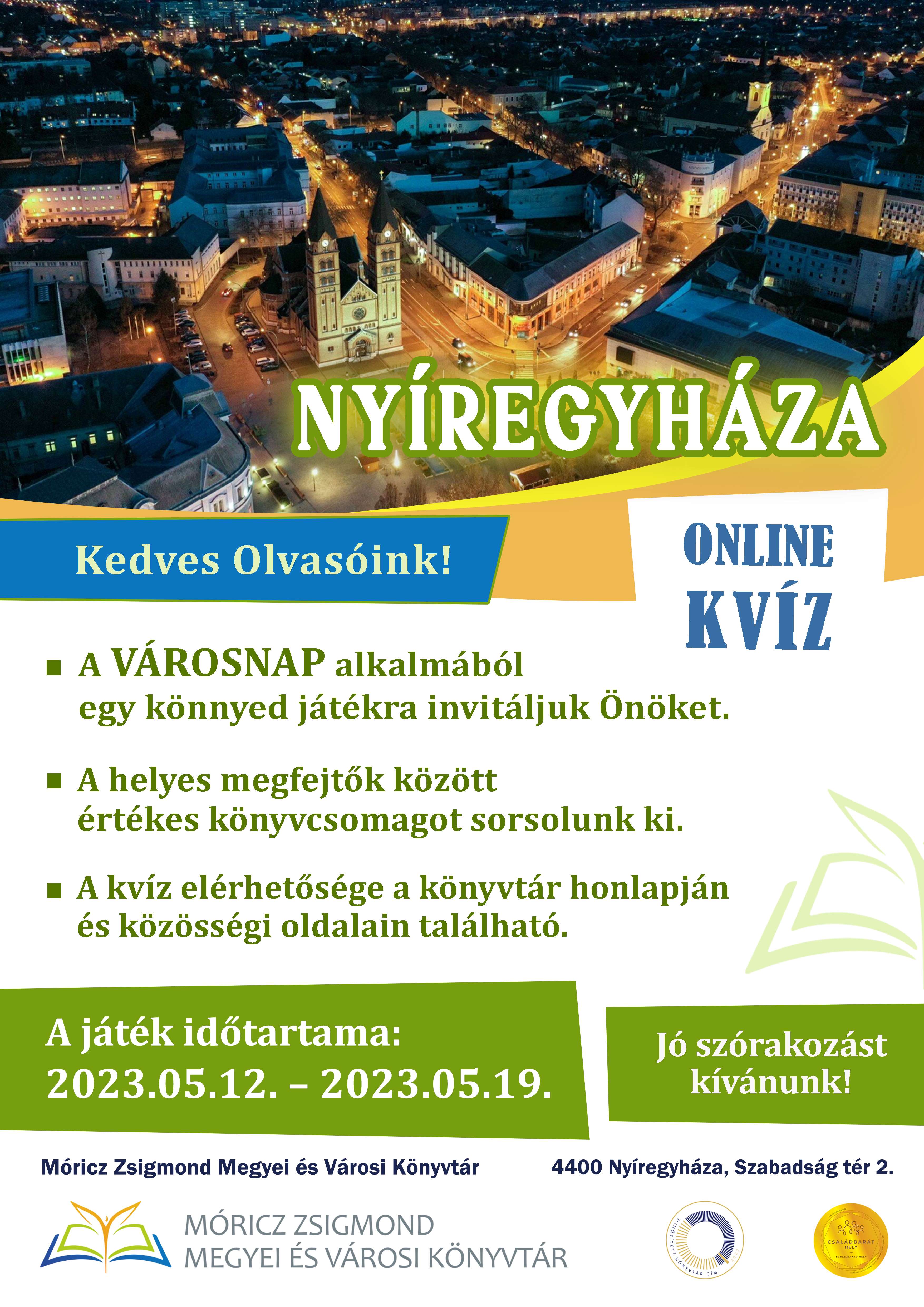 Nyíregyháza_Városnap_OnlineKVÍZ plakát