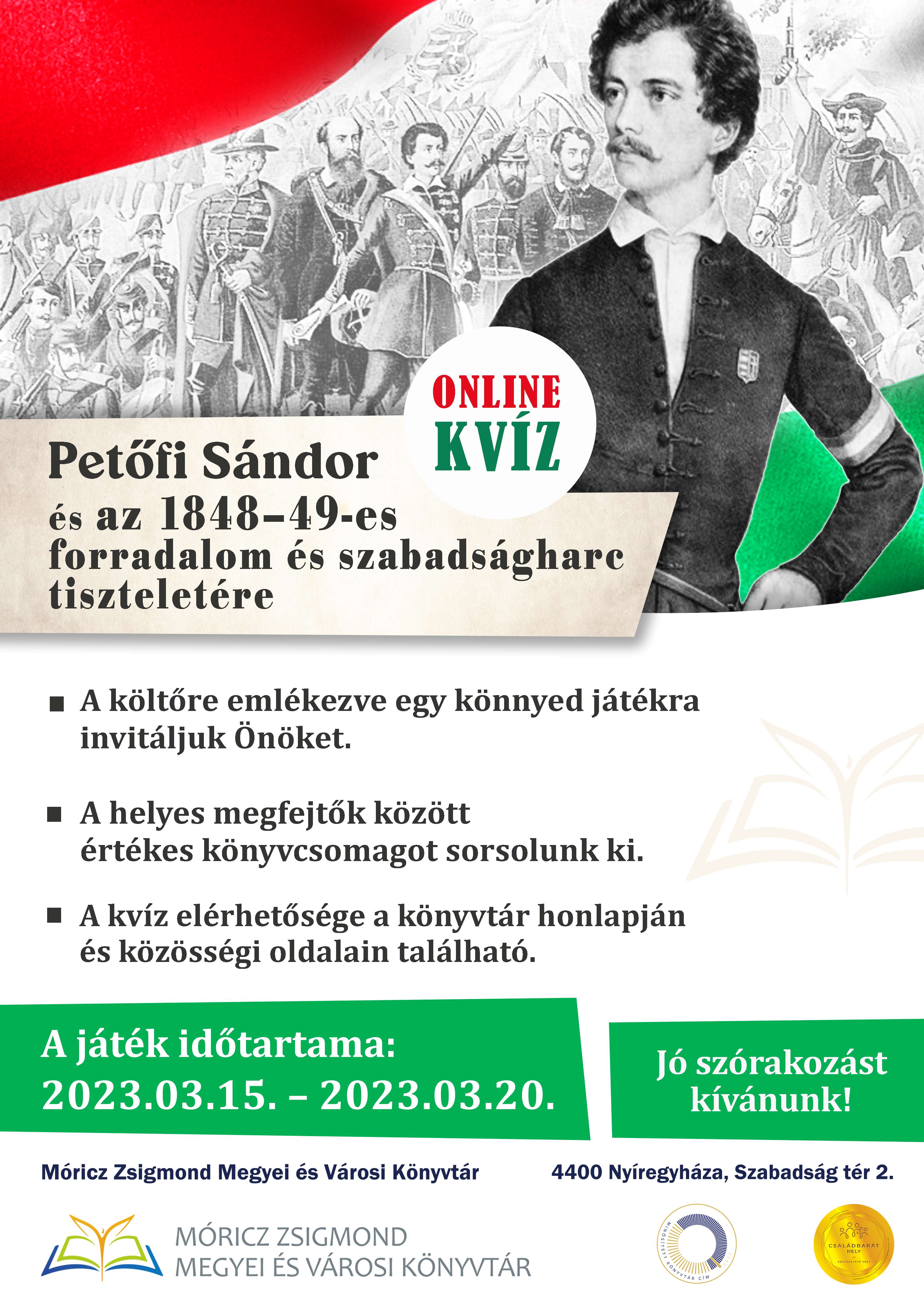 Petőfi_Online KVÍZ_Plakát