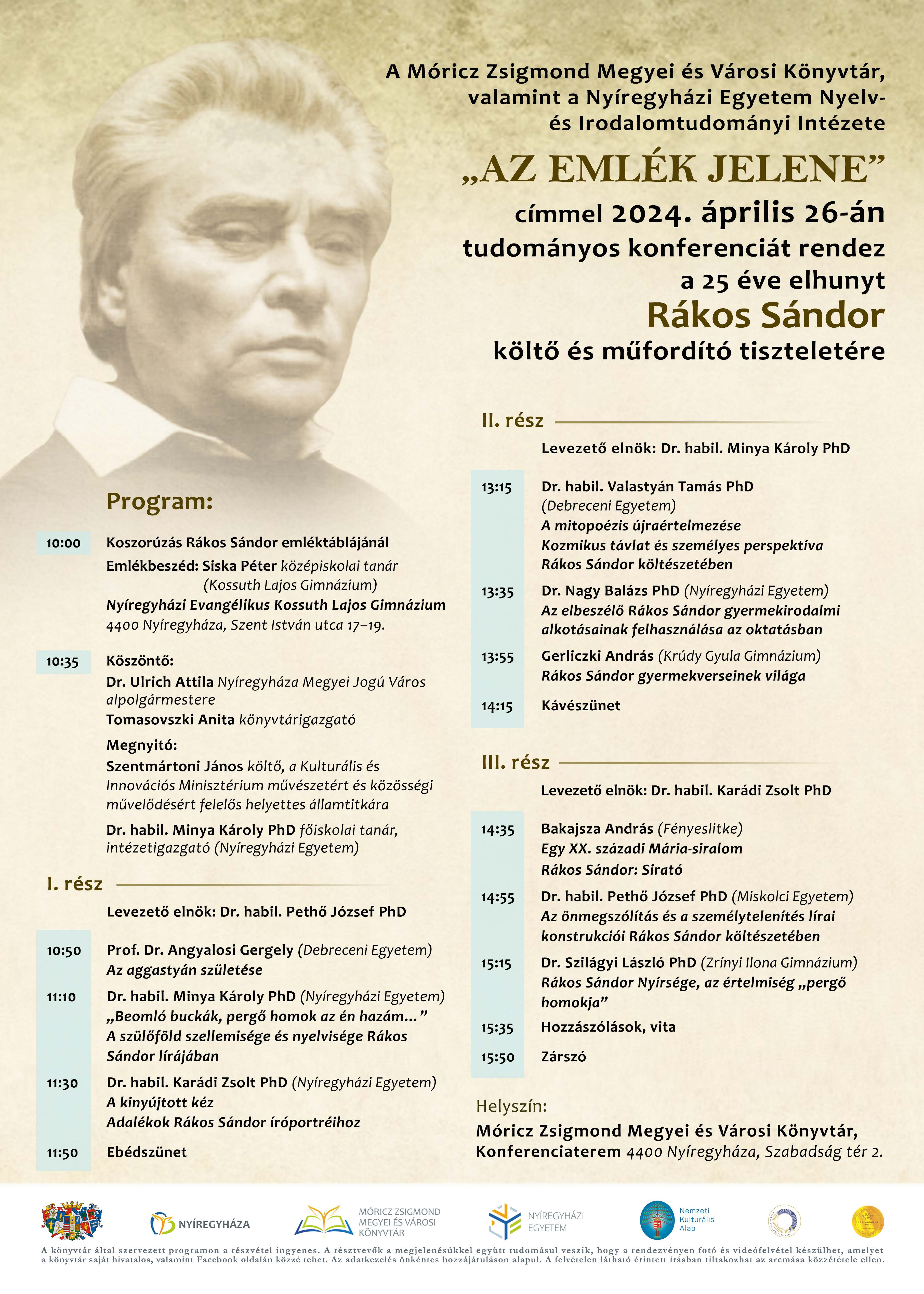 Rákos Sándor_Konferencia_2024_plakát