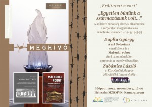 “EGYETLEN BŰNÜNK A SZÁRMAZÁSUNK VOLT…” @ Móricz Zsigmond Megyei és Városi Könyvtár | Nyíregyháza | Szabolcs-Szatmár-Bereg | Magyarország